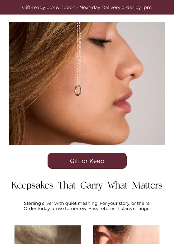 Jewelry brand email